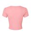 Haut court femme rose uni Bella + Canvas