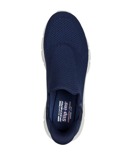 Mens Bobs B Flex Resilient Trainers Navy Skechers