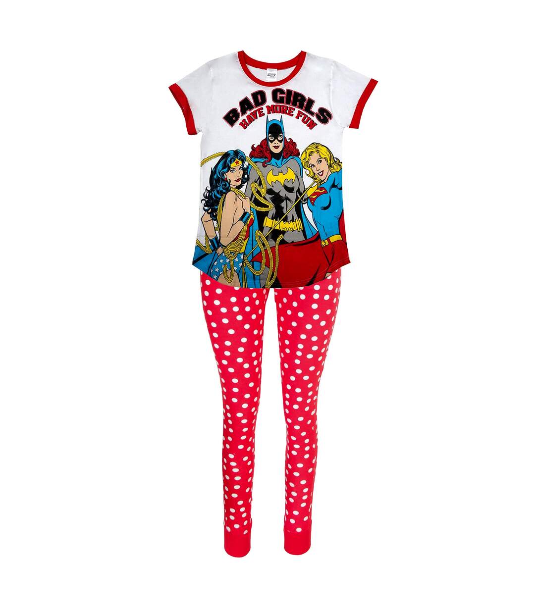 Ensemble de pyjama femme blanc DC Comics