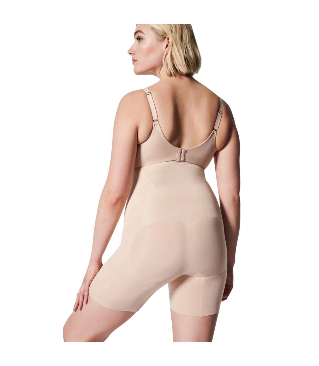 Womens/ladies Seamless High Waist Shapewear Shorts Nude Spanx-3