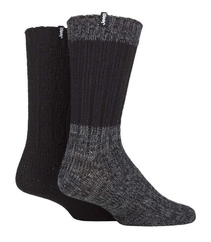 2 Pack Men's Heavyweight Wool Boot Socks