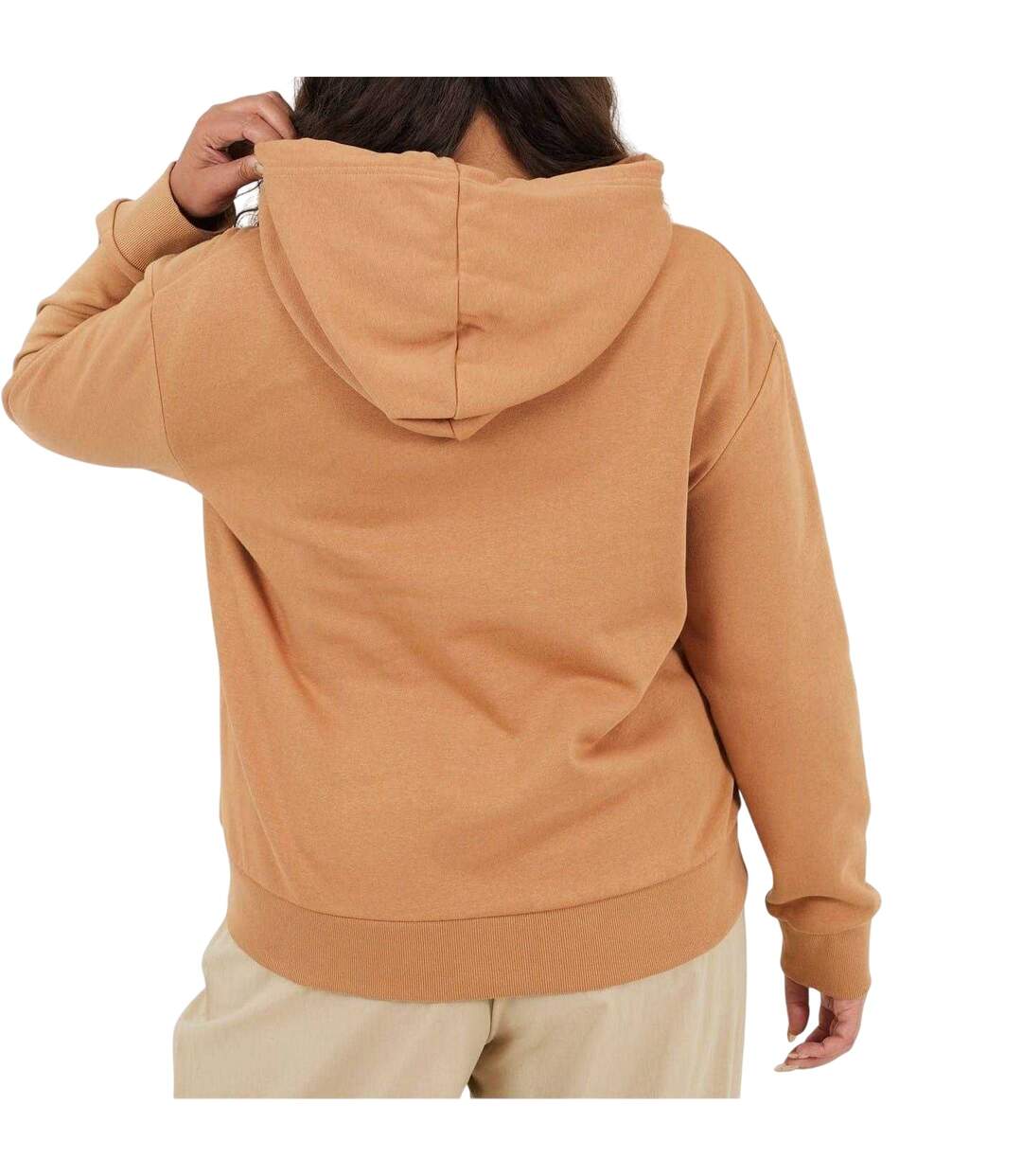 Sweat À Capuche Manches Longues Motif/style Uni Femme Marron Clair Brave Soul-3