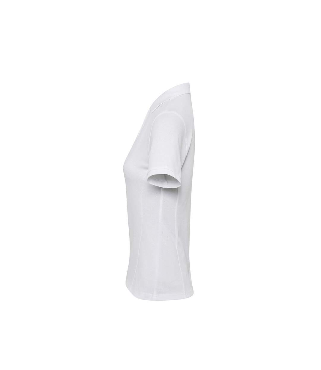 Womens/ladies Coolchecker Plus Piqu Polo With Coolplus White Premier-3