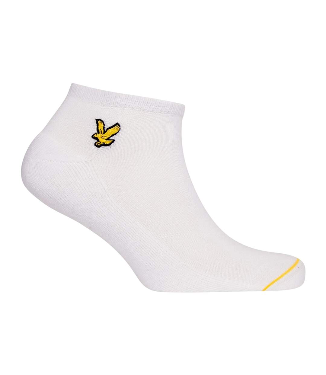 Pack Of 3  Mens Ankle Socks  Bright White Lyle & Scott-2