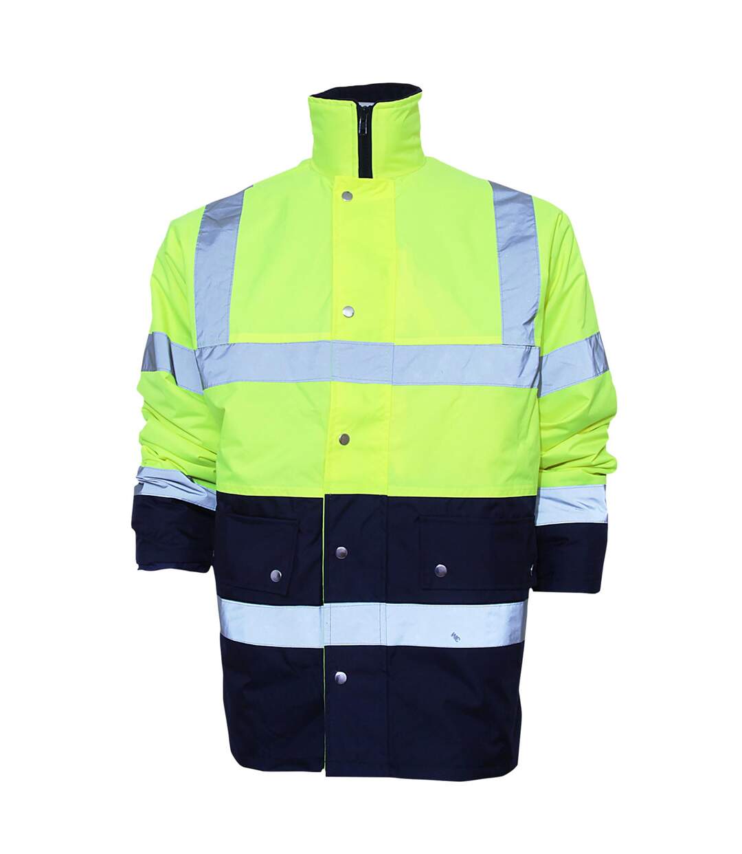 Veste haute visibilité unisexe jaune /bleu marine Yoko-1