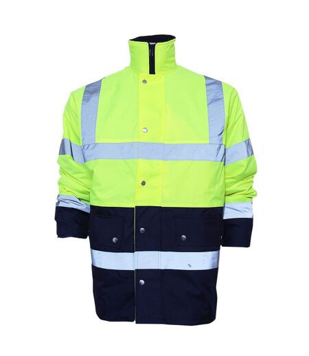 Veste haute visibilité unisexe jaune /bleu marine Yoko