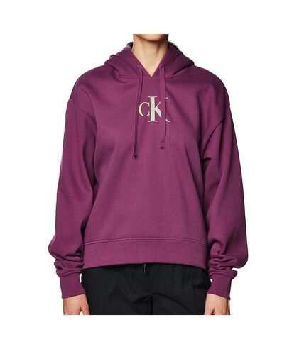 Sweat à Capuche Violet Femme Calvin Klein Jeans Gradient - L