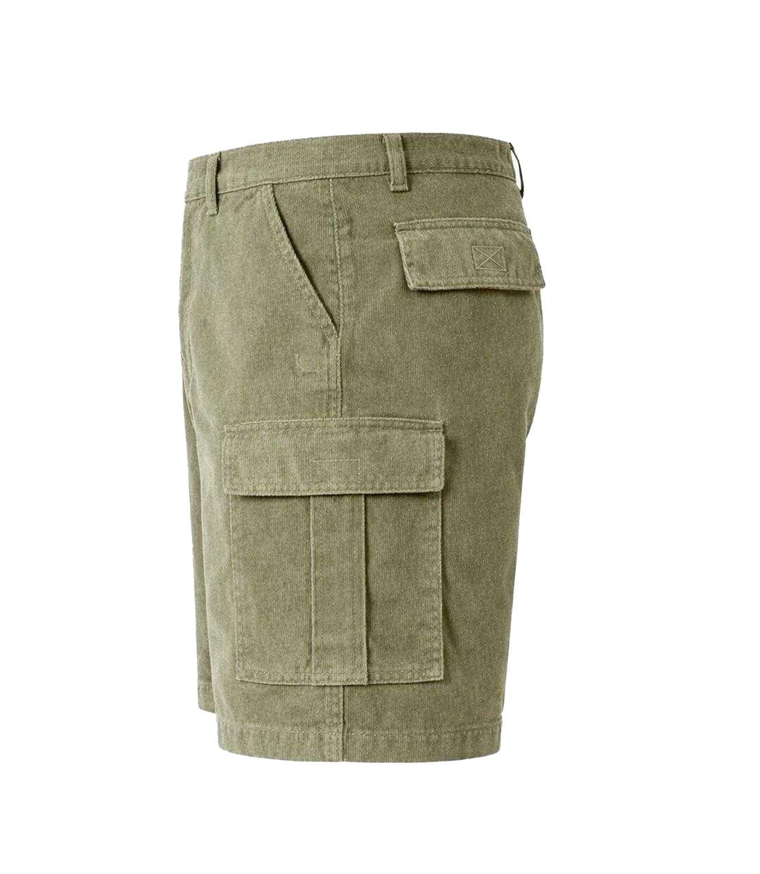 Mens Cotton Plain Cargo Shorts Silver Sage Jack Wills-3