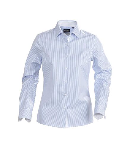 James Harvest Womens/Ladies Reno Stripe Formal Shirt (Light Blue) - UTUB433
