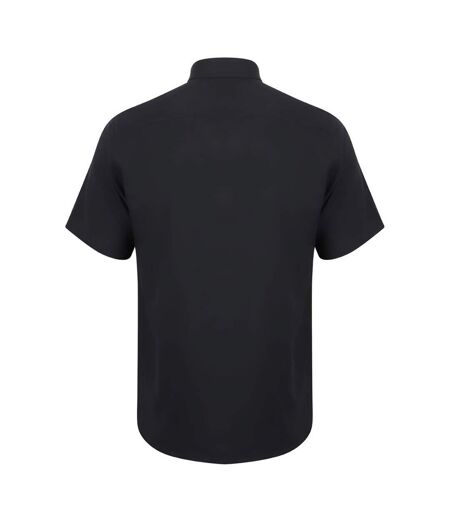 Mens short-sleeved shirt navy Henbury