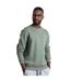 Mens carlise premium loopback crew neck sweatshirt army green Weird Fish-3