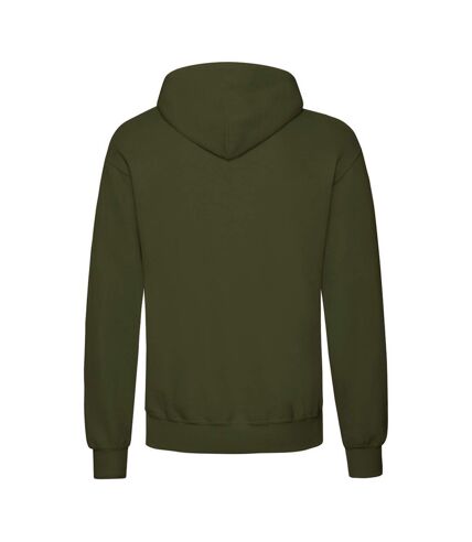 Fruit Of The Loom Unisex Adults Classic Hooded Sweatshirt (Classic Olive)