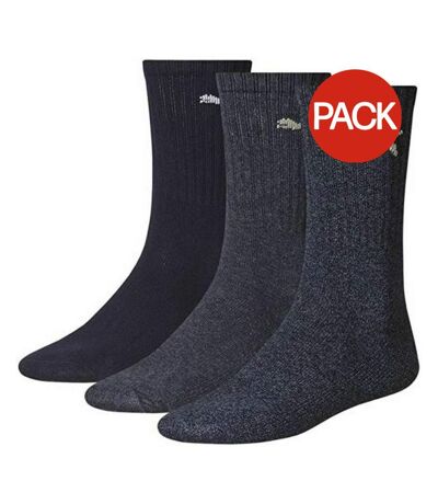 Pack of 3  Unisex adult crew sports socks  navy Puma