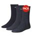 Pack of 3  Unisex adult crew sports socks  navy Puma-1