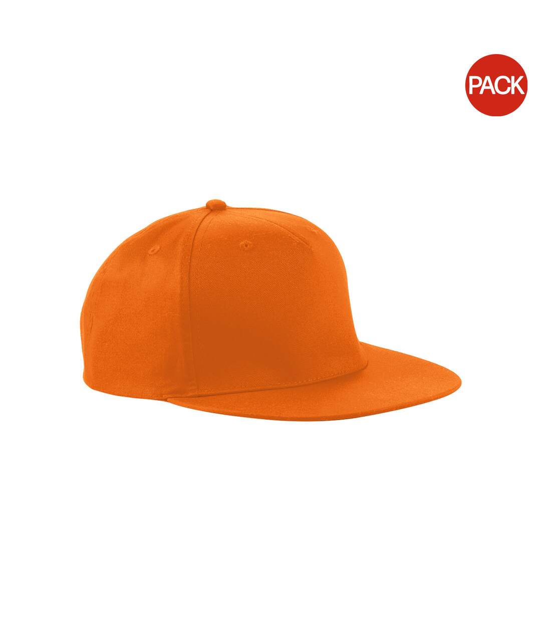 Lot de 2  casquettes rétro adulte orange Beechfield-1