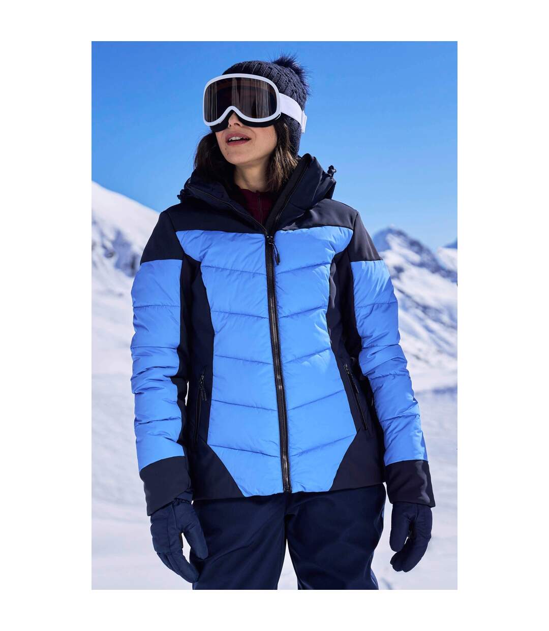 Blouson de ski resort femme bleu marine Mountain Warehouse-1