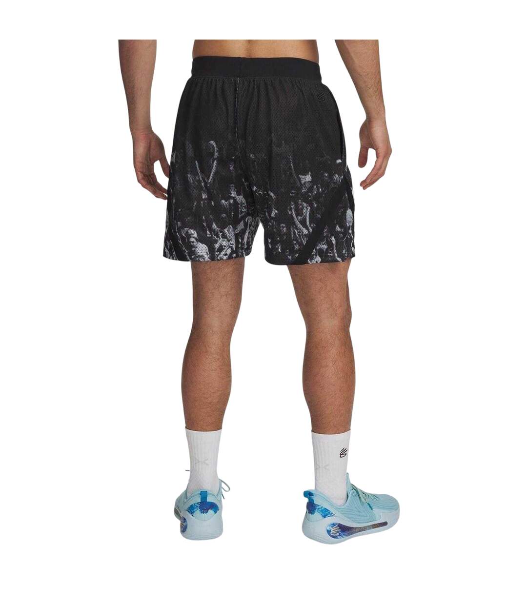 Short De Basket Homme Noir Blanc Under Armour-3