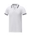 Elevate Mens Amarago Short-Sleeved Polo Shirt (White)