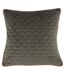 Riva Home Quartz Throw Pillow Cover with Geometric Diamond Design (Charcoal Gray/Blush Pink) (One Size)