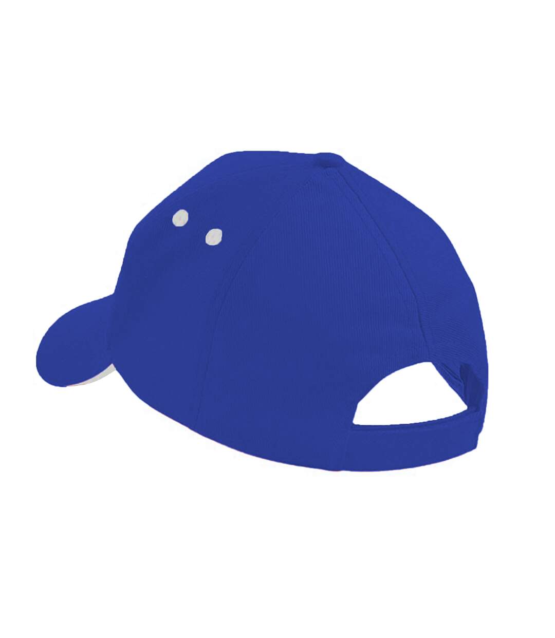 Casquette 100% coton adulte unisexe bleu roi vif/blanc Beechfield-2