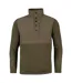Mens Fleece Snap Pullover Green Jack Pyke-1