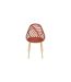 Lot de 4 Chaises de Jardin Alameda 83cm Terracotta