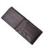 Punched Leather Wallet One Size Dark Brown Lambretta-2