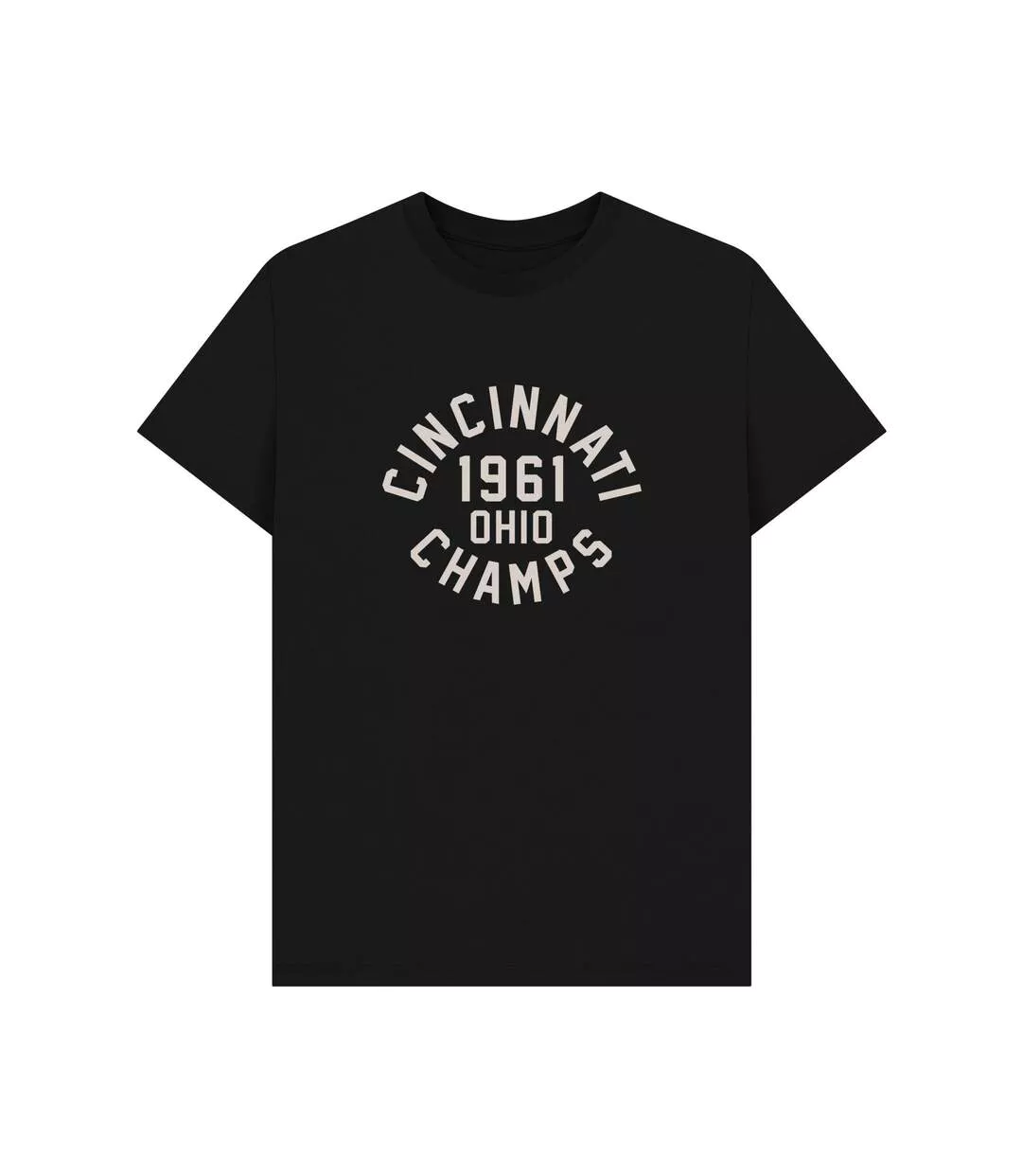 T-shirt Motif/style Universitaire Cincinnati Champs Adulte Noir Park Fields-1