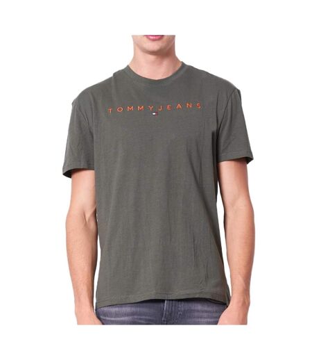 T-Shirt kaki homme tommy hilfiger reg linear