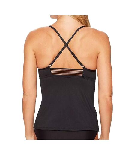 Haut de maillot de bain Noir Femme Nike Adjustable Crossback - L