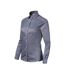 Chemise Manches Longues Journey Femme Gris Bleu Foncé Chiné Malfini-3