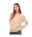 Womens/ladies Crew Neck Sweatshirt Beige Ambush-1