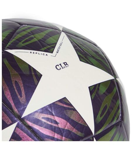 Ballon De Foot Glider Taille 5 Violet Blanc Adidas