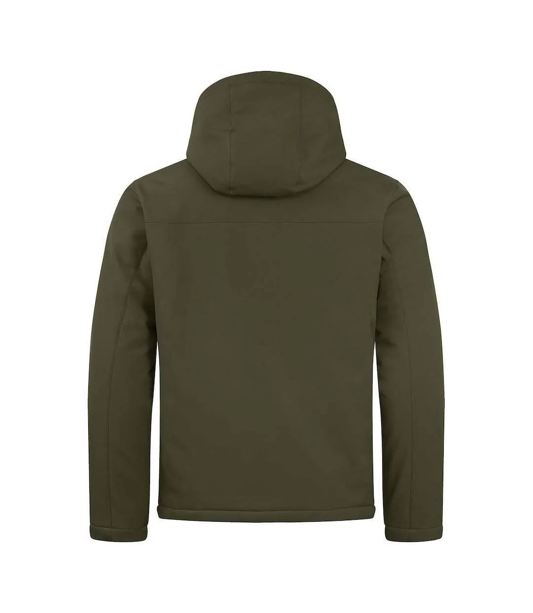 Mens Padded Soft Shell Jacket Fog Green Clique-2