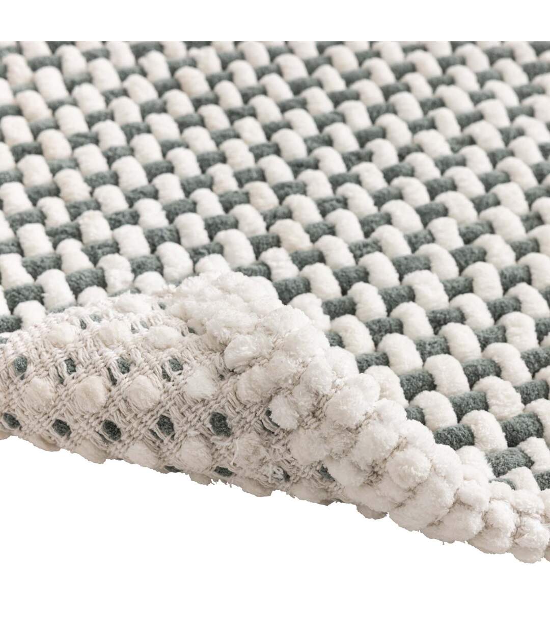 Tapis de Bain en Chenille Rafael 50x80cm Vert Cèdre-4