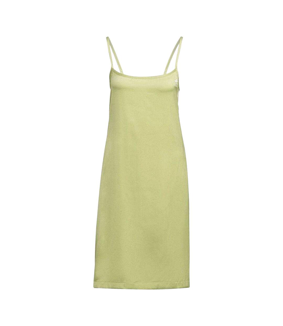 Womens/ladies Originals Square Neck Slip Dress Green Adidas-2