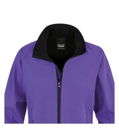 Veste softshell femme violet / noir Result Core