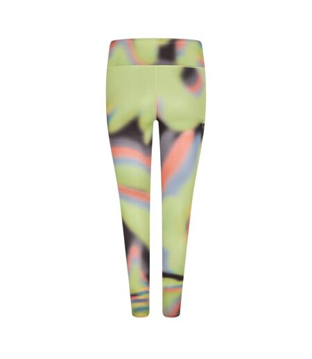 Legging Entraînement Femme Noir Vert Diadora