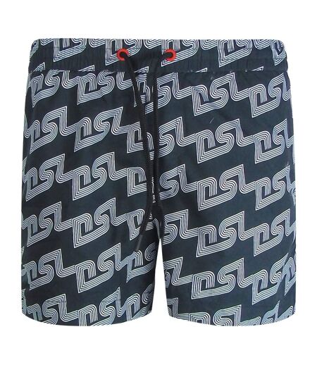 Mens Bmbx-ken-37 All-over Print Board Shorts Black Diesel