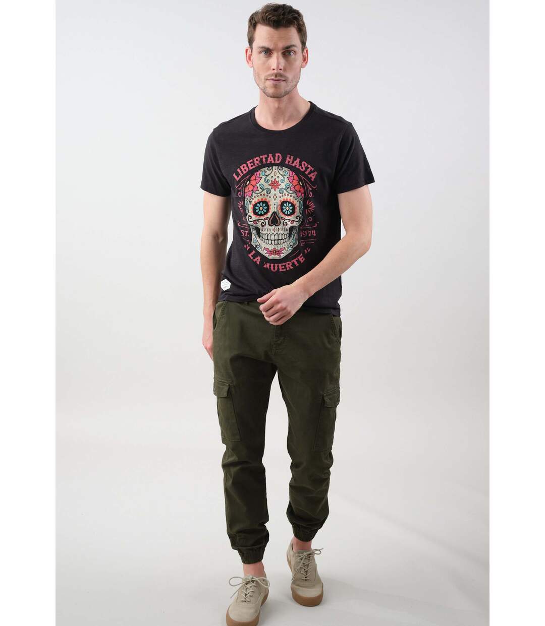 T-shirt casual pour homme CRANEO-2