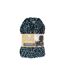 Peignoir Flanelle Imprimé Léopard Bleu-3