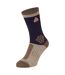 Recycled Wool Mid Colour Block Hiking Socks for Men and Women-1