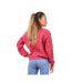 Pull femme col ras du cou manches longues - Couleur fuschia