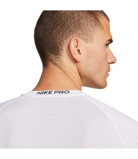 Haut Thermique Motif/style Imprimé Lettrage Pro Homme Blanc Noir Nike