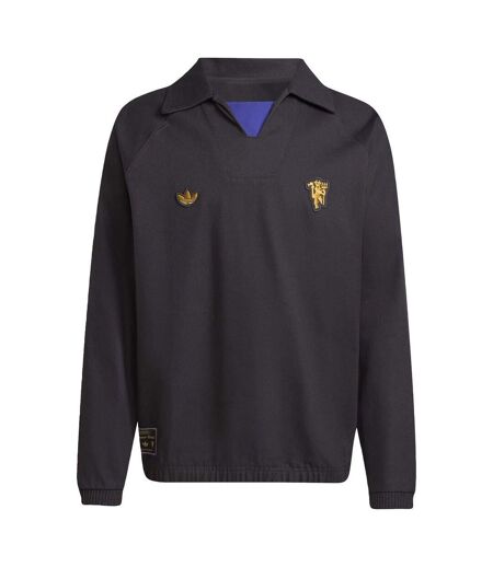 Haut D´entraînement Motif/style Manchester United Fc Terrace Icons Homme Noir Adidas