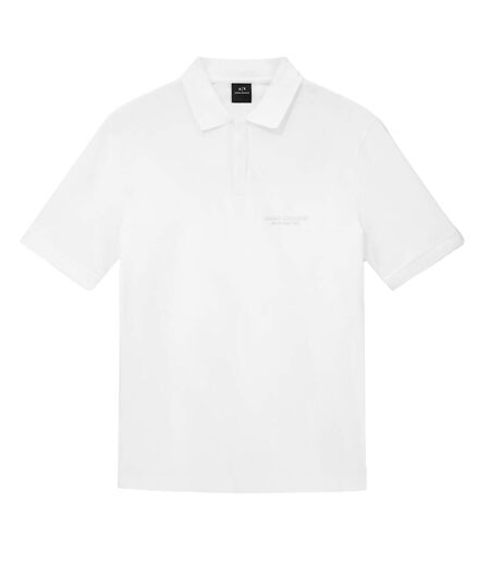 Mens Short-sleeved Polo Shirt Off White Armani Exchange