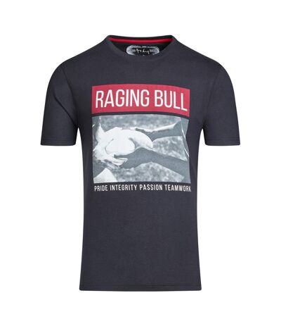 T-shirt Teamwork Homme Noir Raging Bull