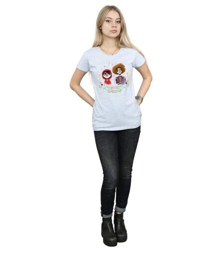 Disney - T-shirt COCO MIGUEL AND HECTOR - Femme (Gris chiné) - UTBI14326