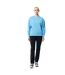 Unisex adult kruger recycled cotton crew neck relaxed fit sweatshirt tranquil blue Iqoniq-3