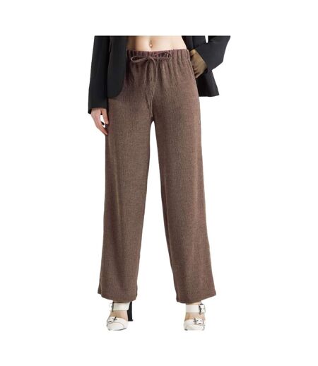 Pantalon fluide marron femme vero moda luna - l